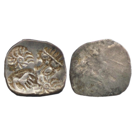 Archaic silver punch-mark coin of the Sidhi plain region, attributed to Chedi Janapada, (c