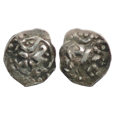 Ladakh, Silver Ja'u, in the name of Mahmud Shah, ND (1816-1842 AD). Obv: Dotted border. Re