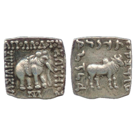 Indo-Greeks, Silver Drachma of Apollodotos I (c. 160-150 BC), (MAC 1756), BN Series 4, 2.4