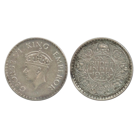 George VI, Silver Rupee, 1938, Bombay Mint, dot, (PR 234). Very Fine, Scarce.