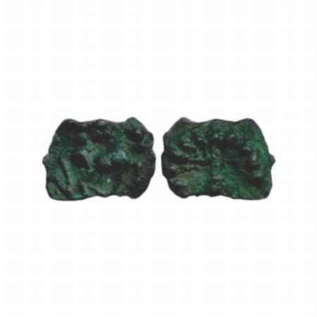 City state of Shuktimati, uninscribed Cast Copper Coin, (2nd Century BC), 0.80g. Obv: Hors