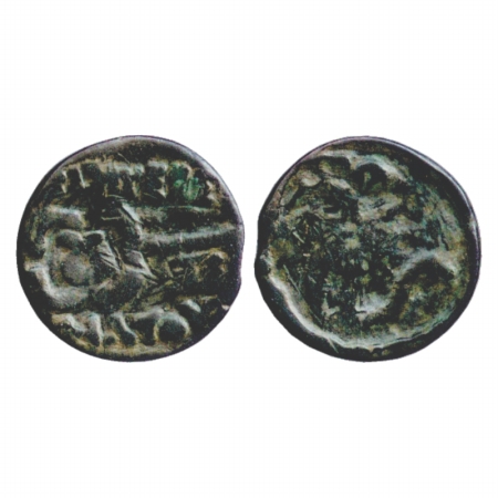 Indo-Scythians, Maues (c. 80-60 BC), Cast Copper Hemi-obol, (MIGIS-5, Type 707), 3.36g. Ob