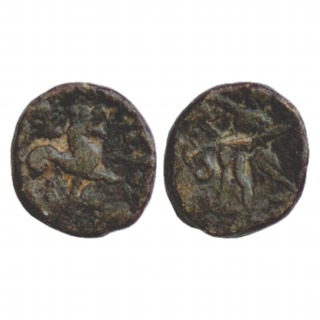 Indo-Parthian Kshatrapas, Rajuvula (c. 20-10 BC), coinage in the Punjab-Jammu region, Lead