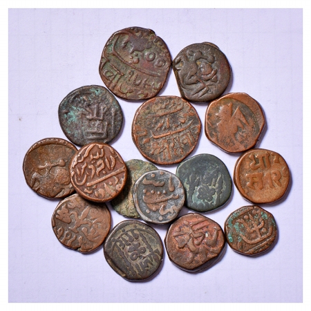 A group of 15 Copper coins, various States and types. (15 Coins)
