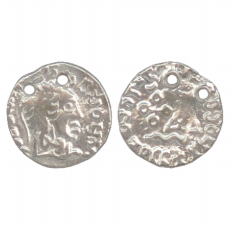 A Silver Portrait coin of Satavahana ruler Vasithiputa Siri Vijaya Satakani, (c. 196-202 A
