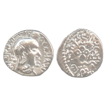 A Silver Portrait coin of Satavahana ruler Gotamiputa Siri Yajna Satakani, (c. 200-225 AD)