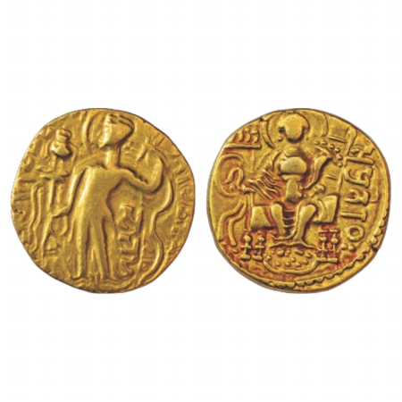 Gupta Empire, Gold Dinar of Samudra Gupta (c. 340-375AD), 'Archer' type, Altekar Class I v