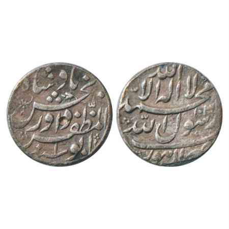 Dawar Bakhsh (1627 AD), Silver Rupee, Lahore Mint, AH 1037/RY 1, 11.30g. Obv: Farsi inscri