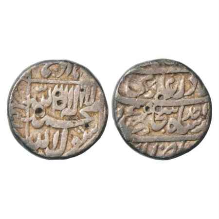 Shah Shuja'a (1657-1660 AD), Silver Rupee, Akbarnagar Mint, RY Ahd, 11.42g, KM 275.1. Very