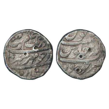 Aurangzeb (1658-1707 AD), Silver Rupee, Jaunpur Mint, AH 1097/RY 2x, KM 300.41. Very Fine,