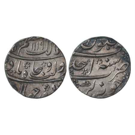 Azam Shah (1707 AD), Silver Rupee, Junagarh Mint, AH 1119/RY Ahd, 11.60g, KM 332.9. Almost