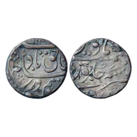 Farrukhsiyar (1713-1719 AD), Silver Rupee, Bidrur Mint, RY 7, KM 377.20. Very Fine+, Extre