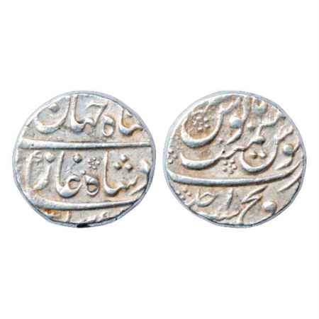 Shah Jahan II (1719 AD), Silver Rupee, Sironj Mint, AH (11)31/RY Ahd, mint not listed in K