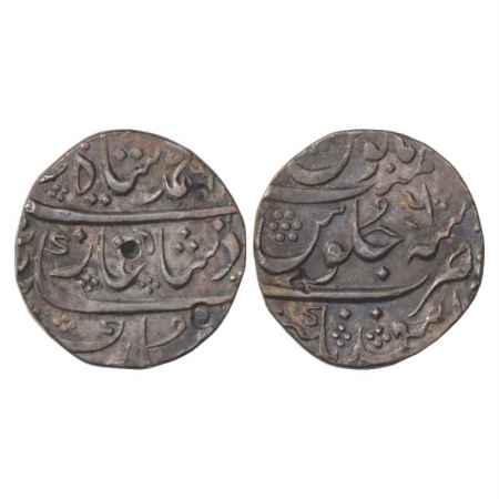 Muhammad Shah (1719-1748 AD), Silver Rupee, As'adnagar Mint, RY 6, 11.50g. Extremely Fine,