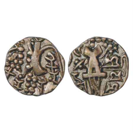 Kashmir-Karkota Dynasty of the Post-Gupta period, Base Gold Stater of King Vigraha (650 AD