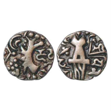 Kashmir-Karkota or Naga Dynasty of the Post-Gupta period, Base Gold Dinar of King Vinayadi