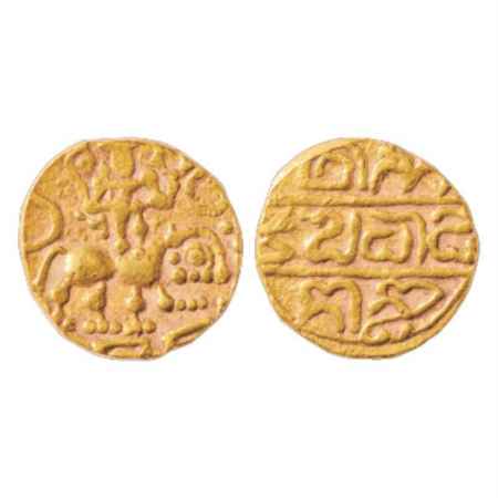 Hoysalas of Dorasamudra, Gold Gadyana of Vishnuwardhana Bittiga (1106-1152 AD), MCSI-I 202