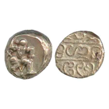 Vijayanagar, Sangama Dynasty, Hari Hara I (1336-1354 AD), Base Gold Pagoda, 3.34g. Obv: Ru