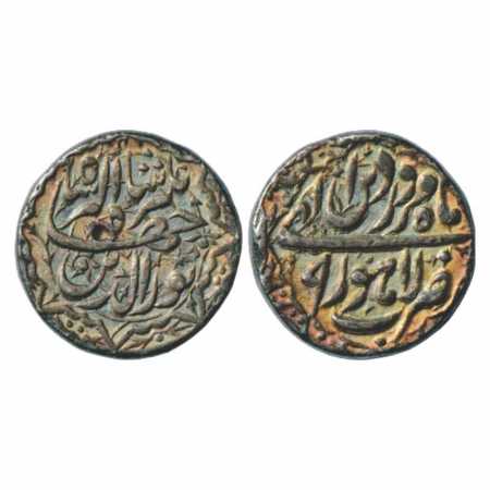 Jahangir (1605-1627 AD), Silver Rupee, Lahore Mint, Farwardin 9, KM 145.11. Toned, nicely 