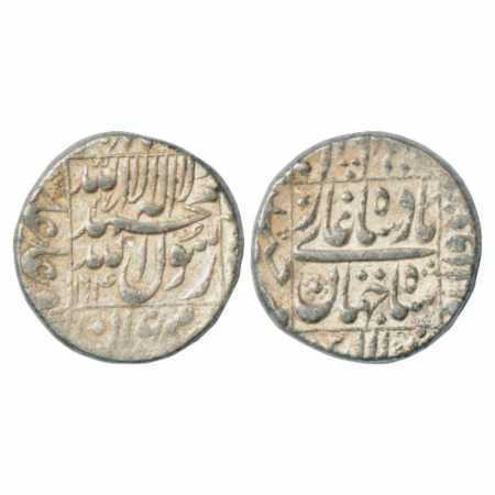 Shah Jahan (1628-1658 AD), Silver Rupee, Daultabad Mint, AH 1064/RY 27, KM 235.10. Very Fi