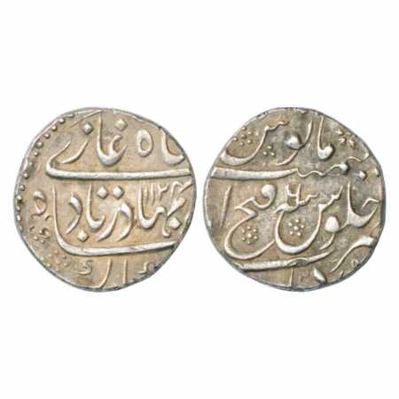 Shah Alam Bahadur (1707-1712 AD), Silver Rupee, Fathabad Dharur Mint, AH 1124/RY 6, not li
