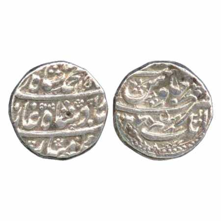 Muhammad Shah (1719-1748 AD), Silver Rupee, Atak Mint, AH 115(7)/RY 27, KM 436.8. Very Fin