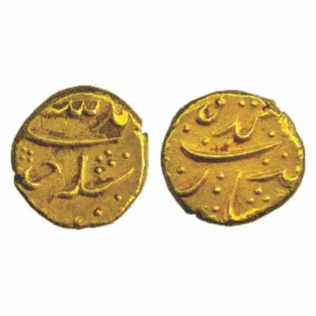Muhammad Shah (1719-1748 AD), Gold Pagoda, 3.36g. Imityazgarh Mint, KM E440.1. Very Fine, 
