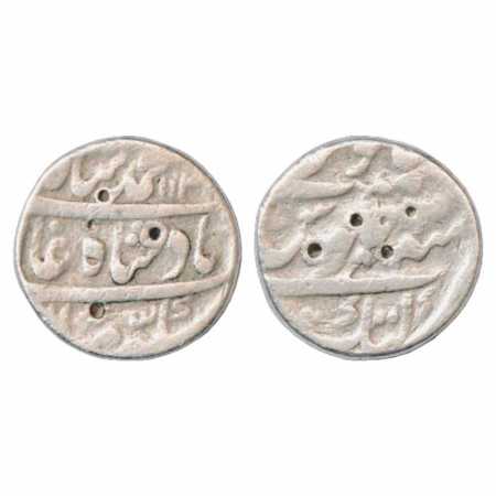 Muhammad Shah (1719-1748 AD), Silver Rupee, Katak Mint, AH 114x, KM 436.37. Fine, Scarce.