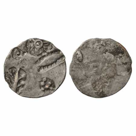 Imperial Magadhan Silver Punch-marked Karshapana coin (350-300 BC), GH-Series IVa, no. 346