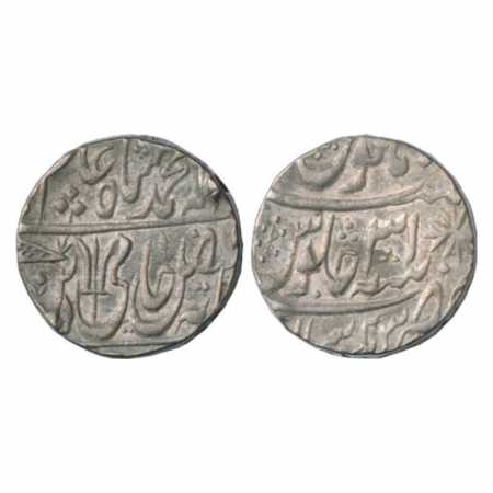 Maratha Confederacy, Silver Rupee, Ravishnagar Sagar Mint, in the name of Shah Alam II, RY