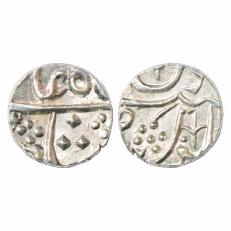 Indore, Ahalya Bai (1765-1795 AD), Silver ½ Rupee, Chandor Mint, ND (1774), in the name of