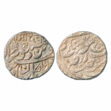 Jodhpur, Jaswant Singh II (1873-1895 AD), Silver Rupee, Sojat Mint, RY 22, Nagri Sri Madev