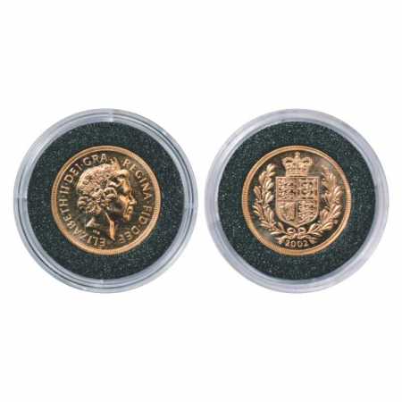 Great Britain, Elizabeth II, Gold Sovereign, 8g. 2002, KM 1026. Uncirculated, Scarce.
