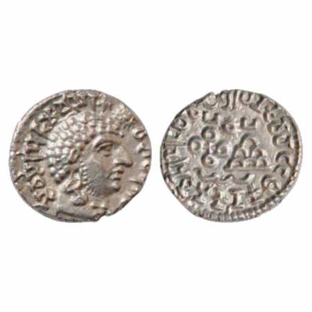 Satavahanas, Silver Portrait Drachma of Vasithiputa Siva Siri Pulumavi (120-135 AD), 2.15g