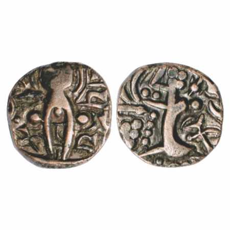 Kashmir, Kidarite type Base Gold Dinar, in the name of Pratapaditya (500-600 AD), 7.54g. O