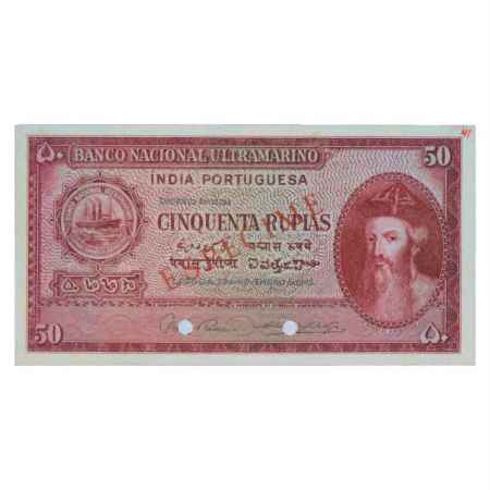 Indo-Portuguese Territories, 50 Rupias, 'ESPECIME' (Specimen) overprint in Red, 6th Issue,