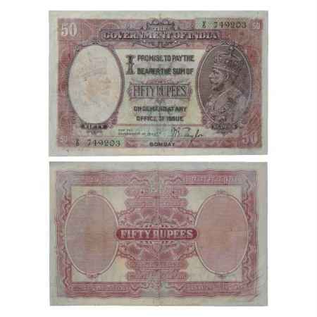British India, George V, 50 Rupees, ND (1930), Bombay Circle, signed by J.B. Taylor, Seria
