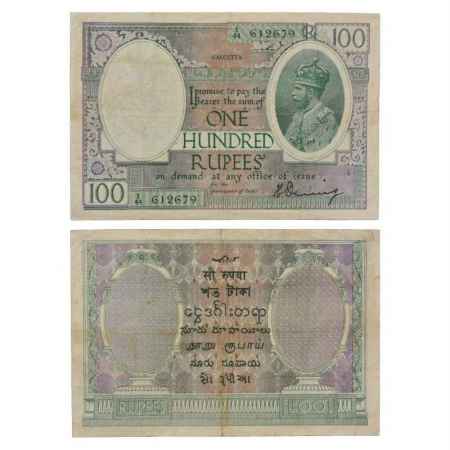 British India, George V, 100 Rupees, ND (1927), Calcutta (Large Green) Circle, signed by H