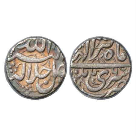 Akbar (1556-1605 AD), Silver Rupee, Srinagar Mint, Tir 46, KM 93.15. Nicely Struck, Very F