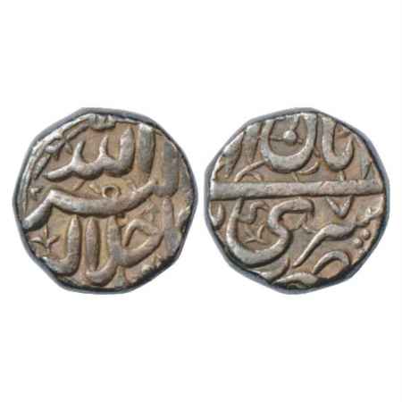 Akbar (1556-1605 AD), Silver Rupee, Srinagar Mint, Aban 47, KM 93.15. Very Fine+, Very Sca