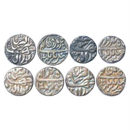Jahangir (1605-1627 AD), Silver Rupee (4), Jahangirnagar Mint, Farwardin 11, Shahrewar 5, 