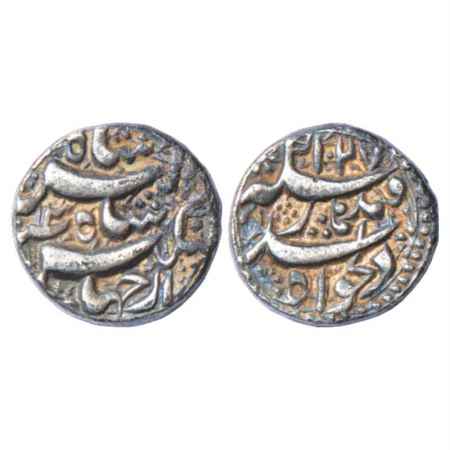 Jahangir (1605-1627 AD), Silver Rupee, Qandhar Mint, AH 1027/RY 13, KM 142.2. Very Fine, S