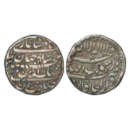 Shah Jahan (1628-1658 AD), Silver Rupee, Dar ul-Khilafat Agra Mint, AH xx37/RY Ahd, KM 222