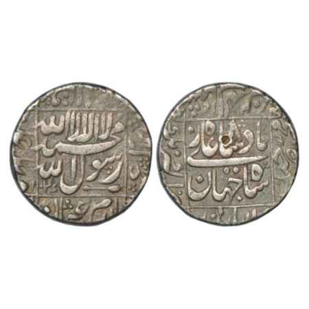 Shah Jahan (1628-1658 AD), Silver Rupee, Akbarnagar Mint, AH 1044/RY 8, KM 235.4. Well cen