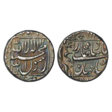 Shah Jahan (1628-1658 AD), Silver Rupee, Bhilsa Mint, AH 1052/RY 16, KM 235.8. Very Fine+,