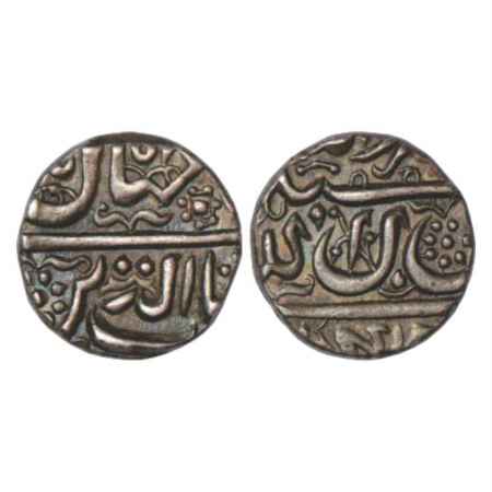 Shah Jahan (1628-1658 AD), Silver ½ Rupee, Golkunda Mint, KM 214.1. About Extremely Fine, 