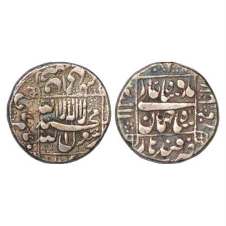 Shah Jahan (1628-1658 AD), Silver Rupee, Qandhar (Deccan) Mint, KM 235.32. Very Fine, Very
