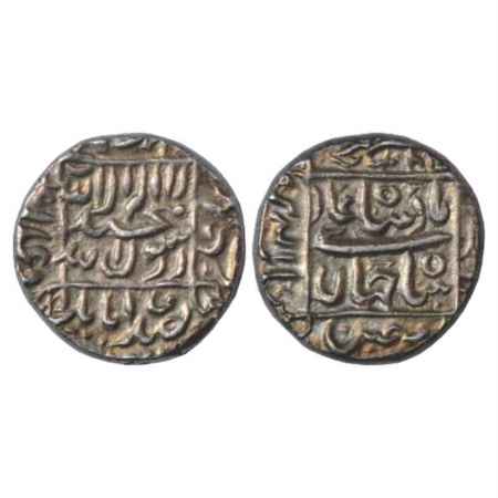 Shah Jahan (1628-1658 AD), Silver Rupee, Ujjain Mint, AH 1603 Error date for 1063, KM 235.