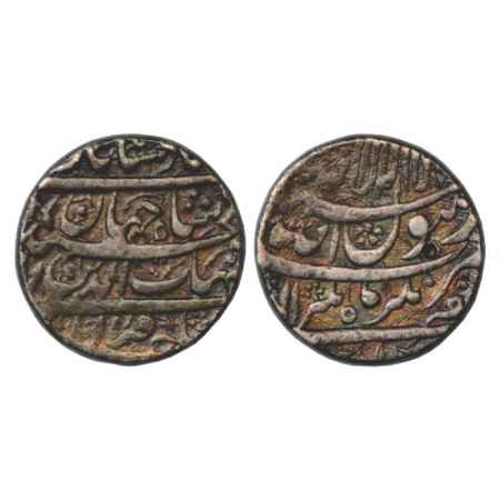 Shah Jahan (1628-1658 AD), Silver Rupee, Zafarnagar Mint, Tir, RY 8(?), 11.42g. KM 224.19.
