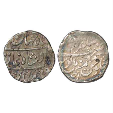 Shah Jahan II (1719 AD), Silver Rupee, Mustaqir ul-Khilafat Akbarabad Mint, RY Ahd, KM 415